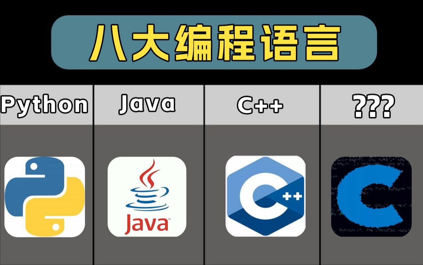 当前最热门的八大编程语言,想要学编程语言,首先要了解他们能干嘛哔哩哔哩bilibili