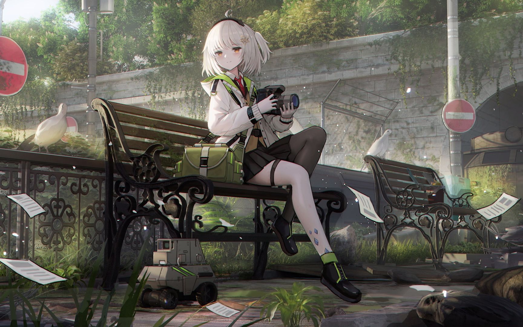 【3d辅助】【明日方舟】【绘画过程】稀音&废区