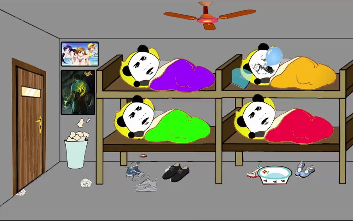 【沙雕动画】男生宿舍平凡的一天