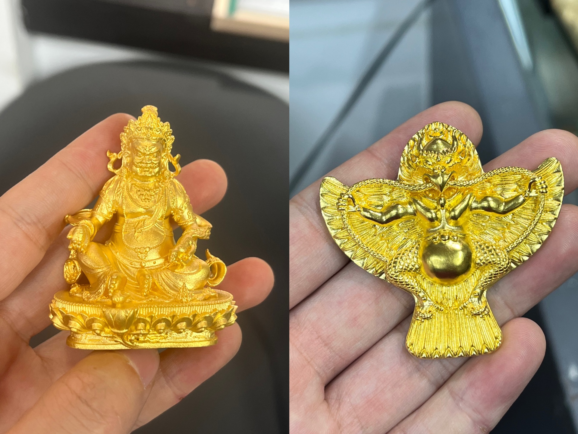 100克的黄金大鹏鸟和100来克的黄财神你会选哪一个?