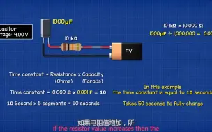 Download Video: 电容器充电时间计算 - 时间常数