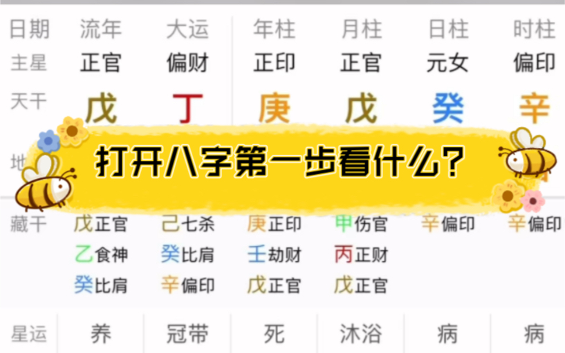 打开八字第一步看什么哔哩哔哩bilibili