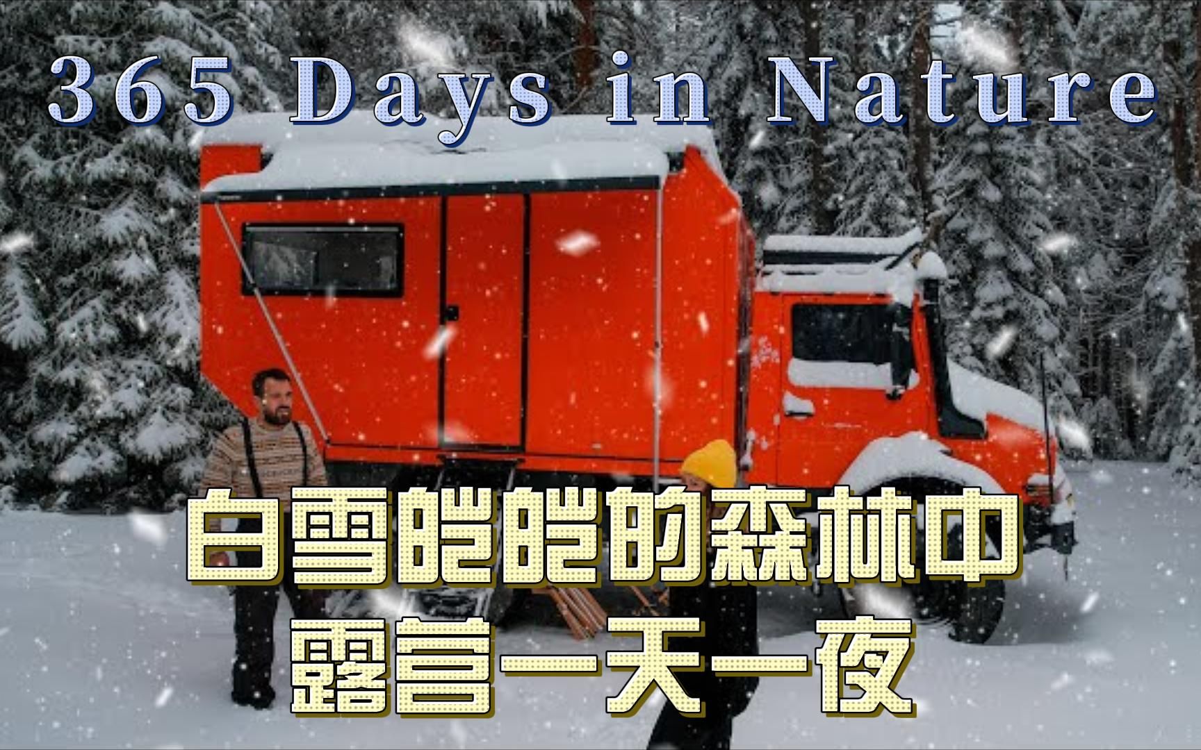 [图]365 Days in Nature | 白雪皑皑的森林中露营一天一夜