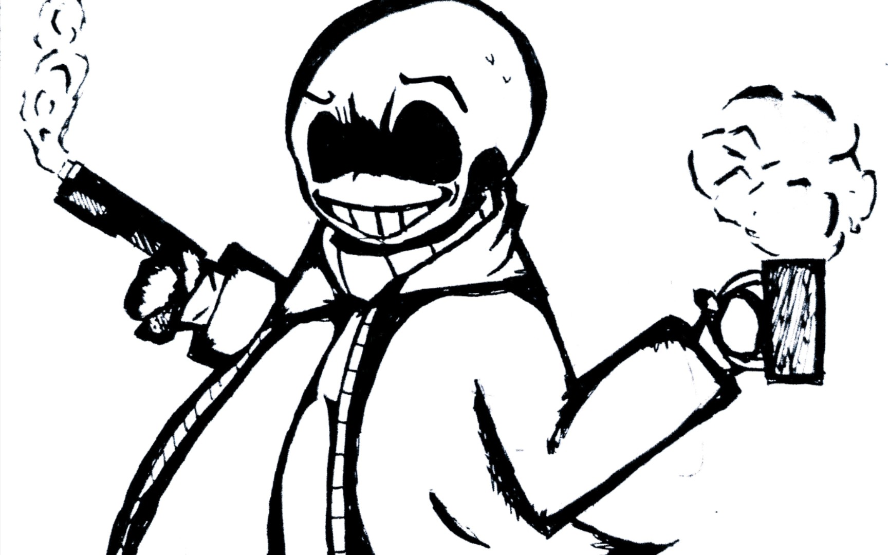 突然轉變!sans