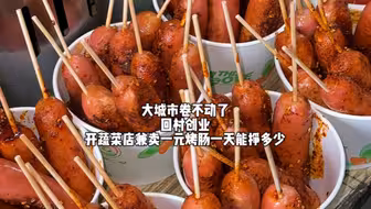 沉浸式摆摊卖一元烤肠！