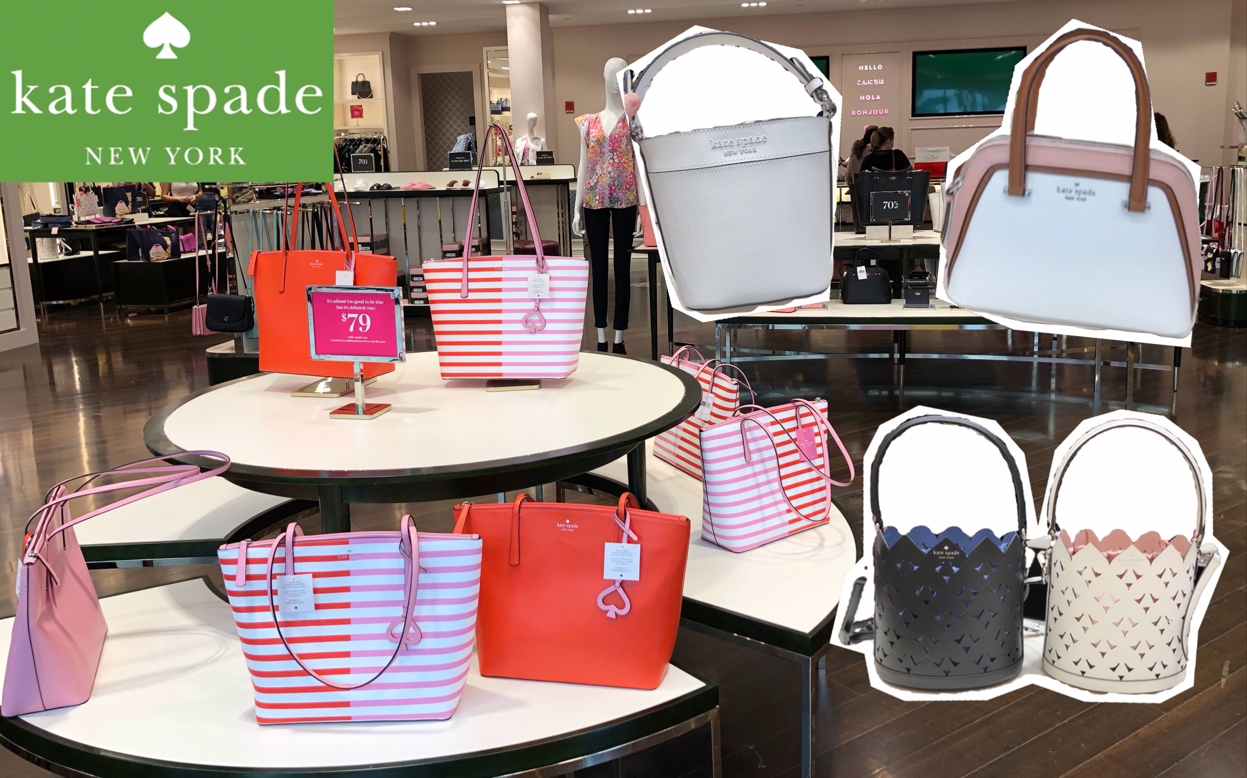 Kate Spade♠️KS上新款!新款托特包only $79|店内实拍几款篮子包|包包+钱包=$119|美国店内实拍KS包包 【vx:jokehalo】哔哩哔哩bilibili