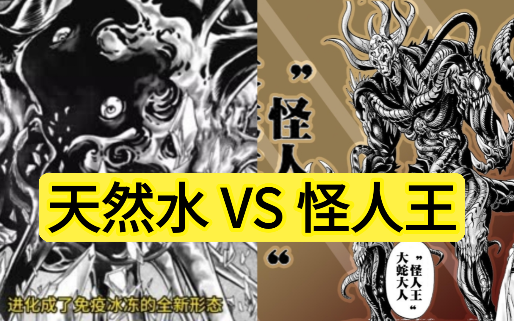 一拳超人龙级对决!天然水 vs 怪人王