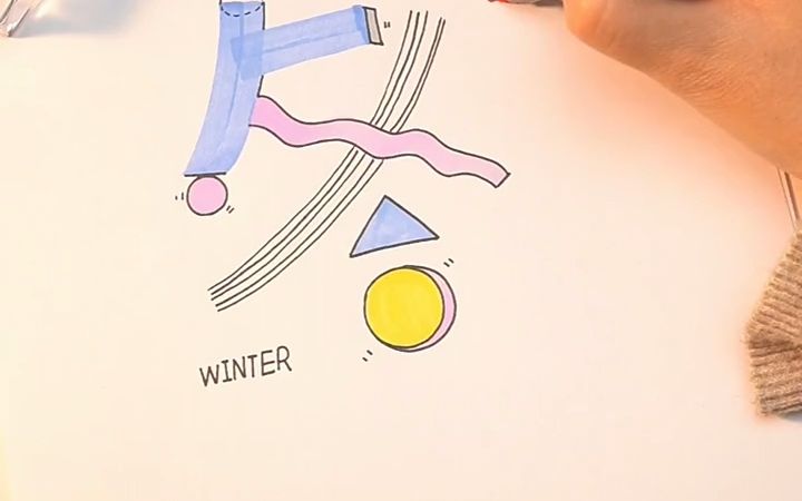 冬字的简笔画可爱图片