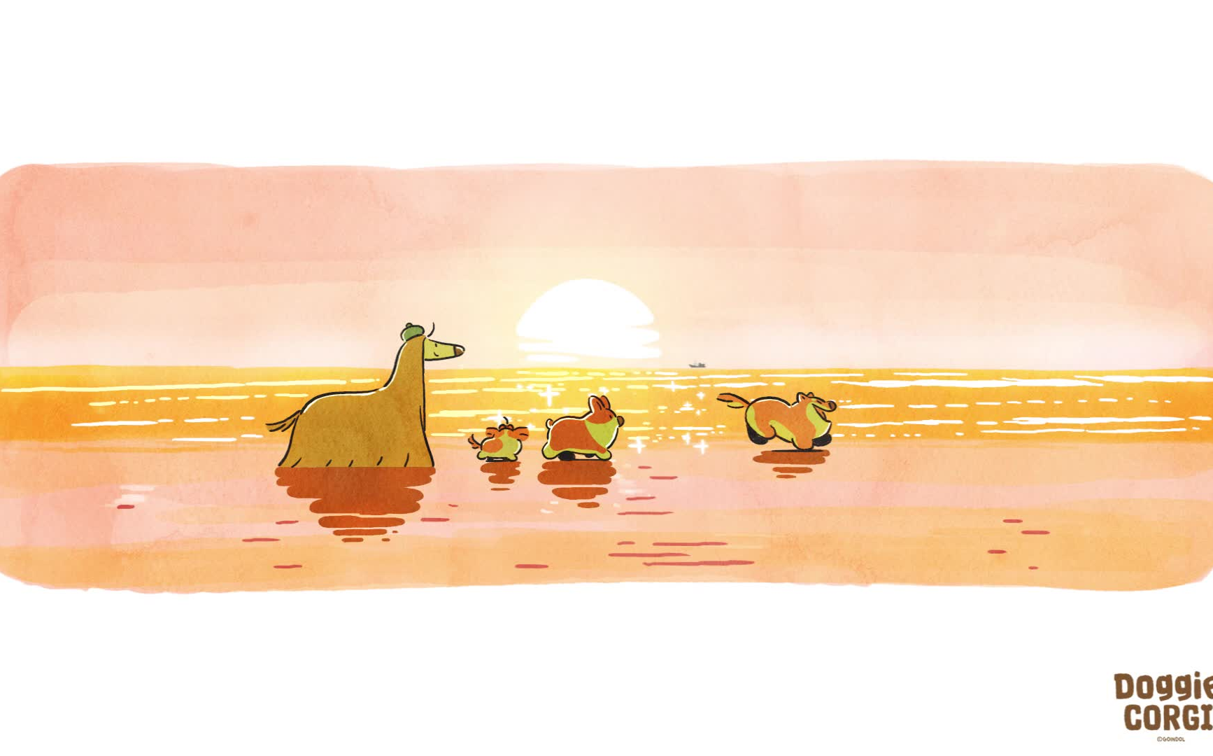 【doggie corgi】(小狗柯基)治愈向动画短片《i wish this walk can