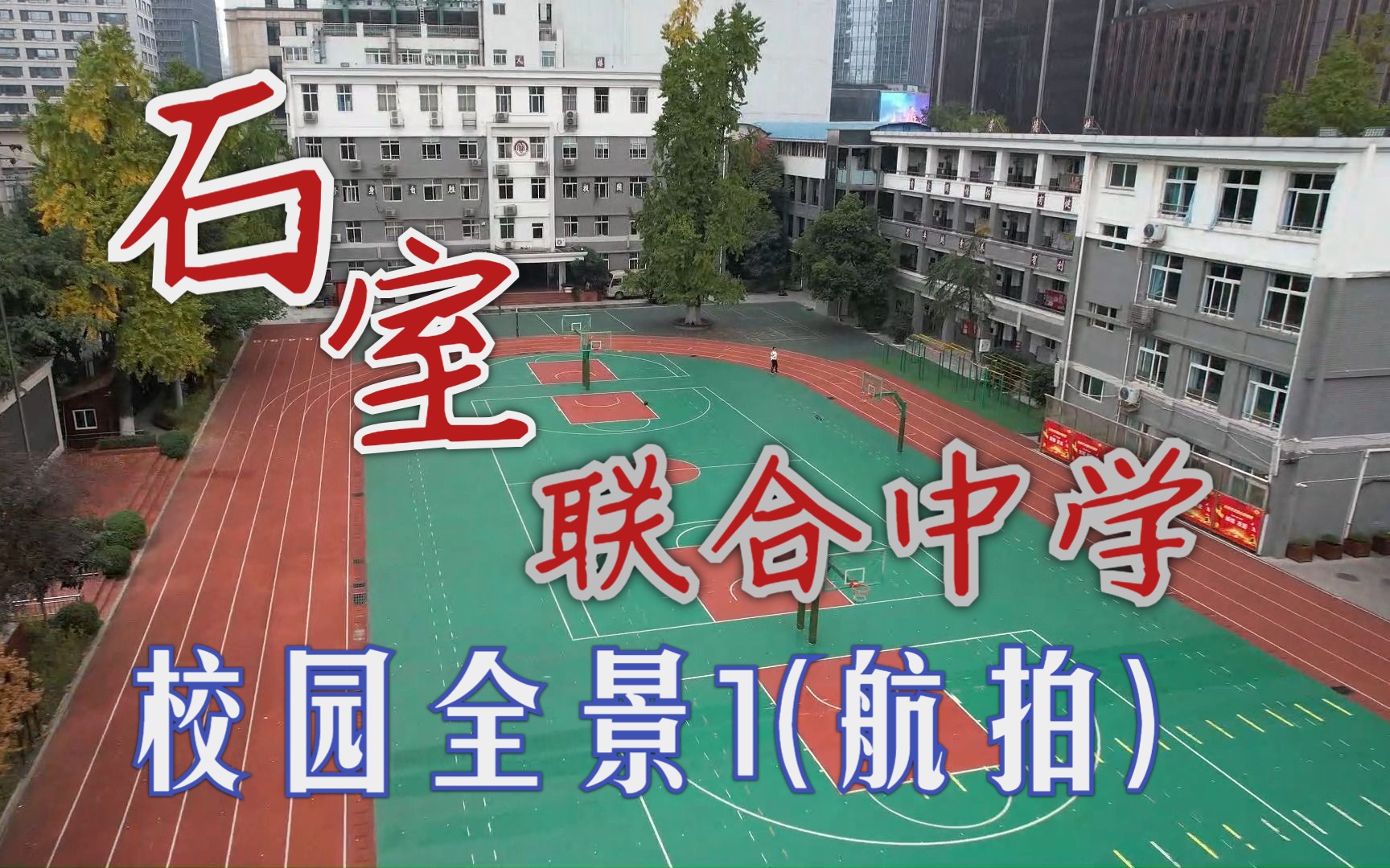 石室联合中学 校园全景1