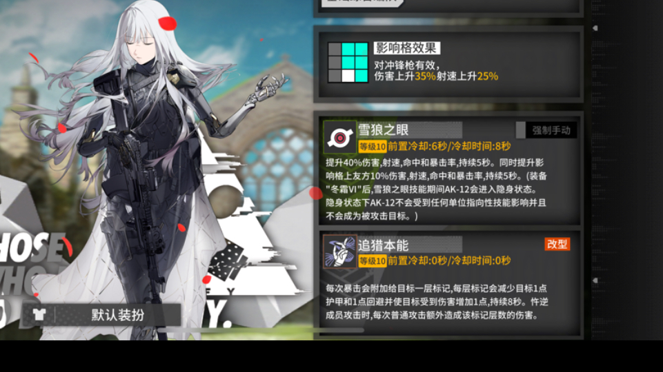 【少女前线】ak12隐身机制测试以及94被动联动问题测试