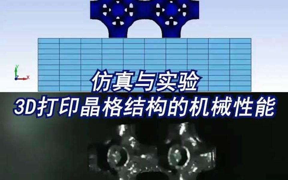 3D打印AlMg合金晶格结构落锤试验和模拟哔哩哔哩bilibili