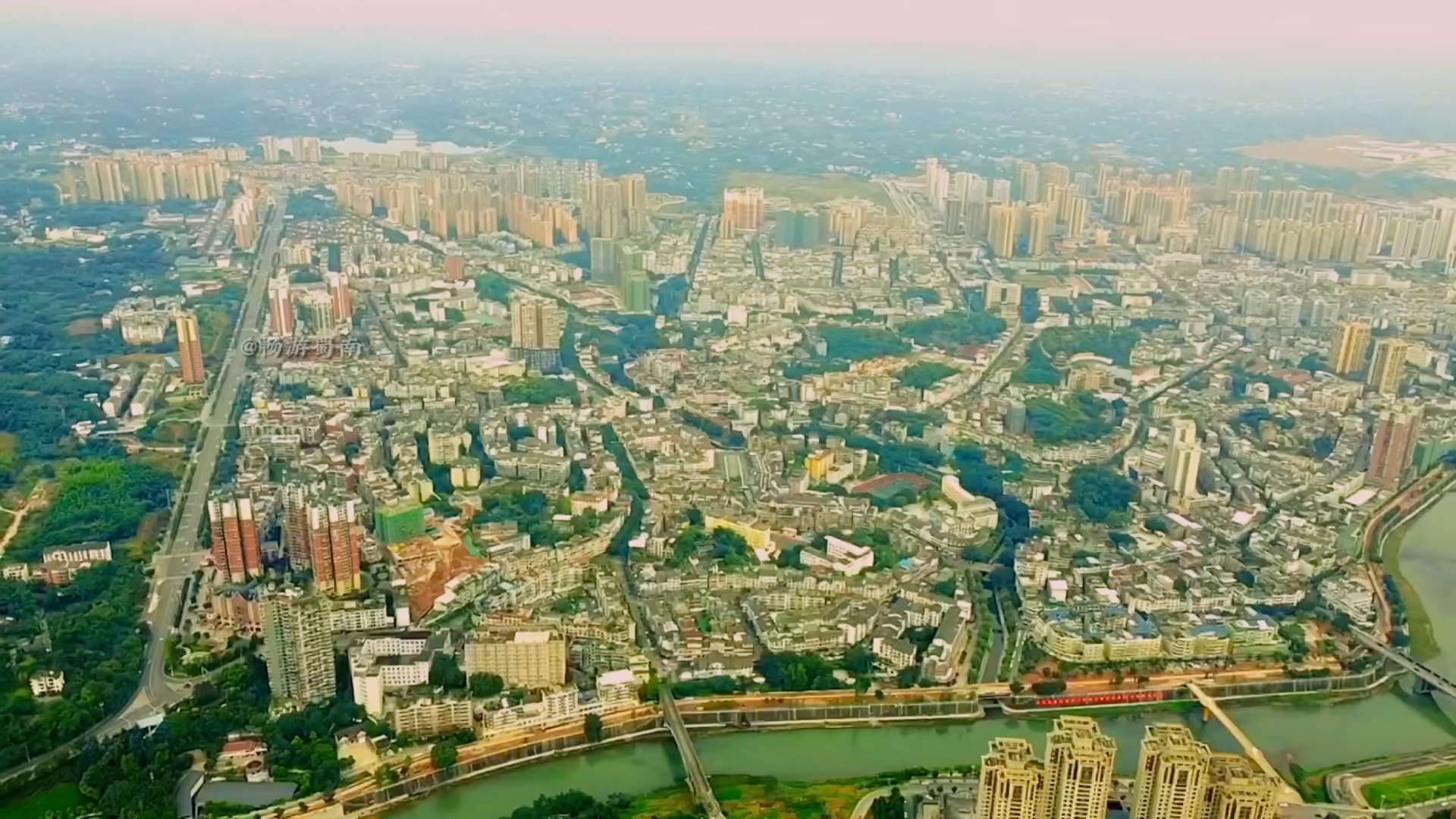 长宁全景航拍#长宁县 #宜宾 #畅游蜀南