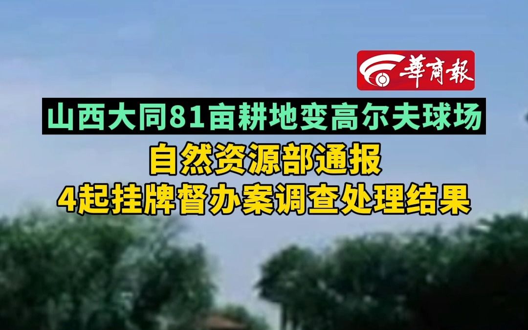 【山西大同81亩耕地变高尔夫球场 自然资源部通报4起挂牌督办案调查处理结果】哔哩哔哩bilibili