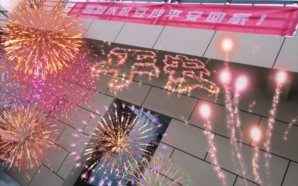 hhh搞了个横幅庆祝下豆沙回来