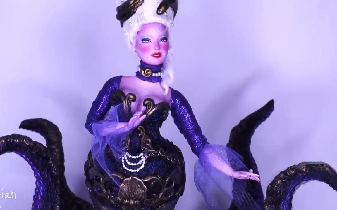 河鲜大佬芭比娃改超美乌苏拉娃娃 ursula doll 99 [ 小美人鱼]