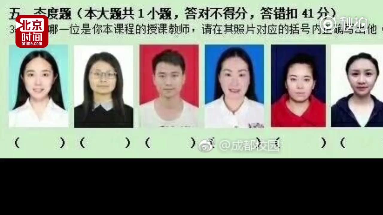 【四川文化传媒职业学院】答对不给分,答错扣41分! 一高校期末出了道送命题哔哩哔哩bilibili