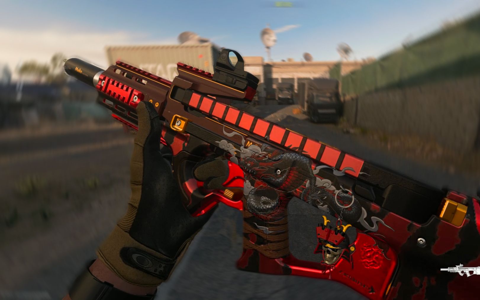 第二赛季通行证p90皮肤 这红色皮肤不比新年皮肤好看? 【使命召唤19】