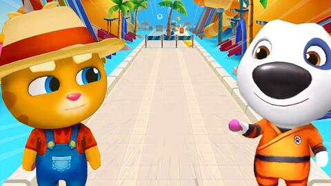 Talking Tom Gold Run 2020 - New Space Side World Farmer Ginger Vs Kung Fu  Hank_哔哩哔哩_Bilibili