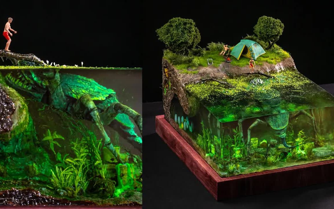 树脂模型令人毛骨悚然的巨型变异甲虫