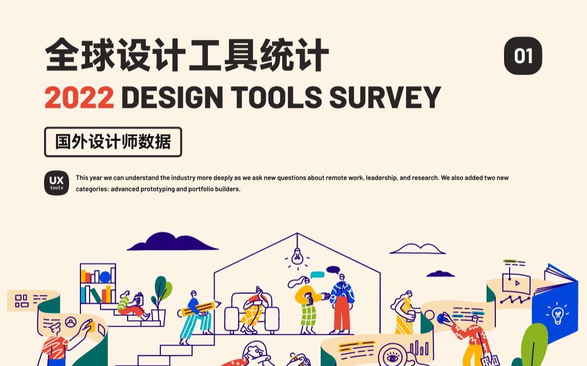 UI 设计 2022年全球设计工具统计  01:国外设计师 | UI/UX Design Tools Survey 新像素哔哩哔哩bilibili