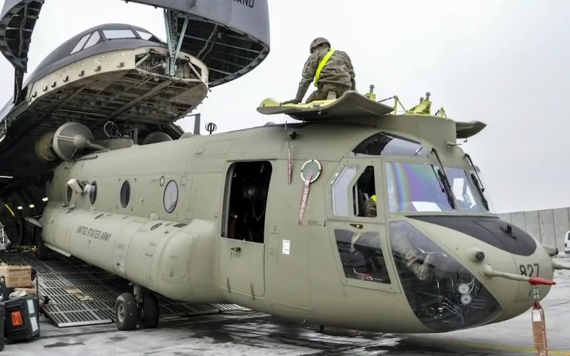 军武介绍:美国空军现役最大最强的战略运输机c-5m超级银河