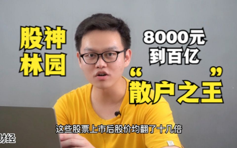 从8000元到百亿,“散户之王”林园的致富故事哔哩哔哩bilibili