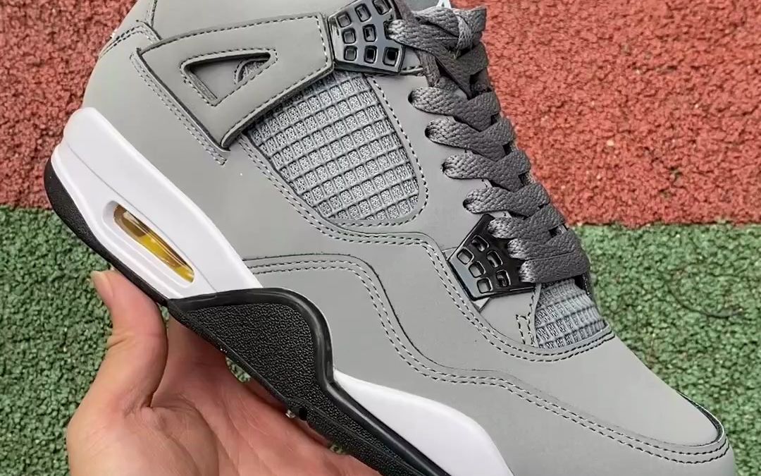 air jordan 4 cool grey aj4 耐克男鞋中帮灰老鼠酷灰麂皮篮球鞋