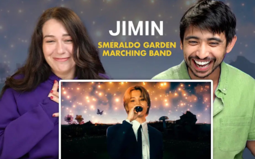 【朴智旻 reaction】弹唯夫妇看“防弹Jimin新专先行曲Smeraldo Garden Marching Band官方MV”哔哩哔哩bilibili