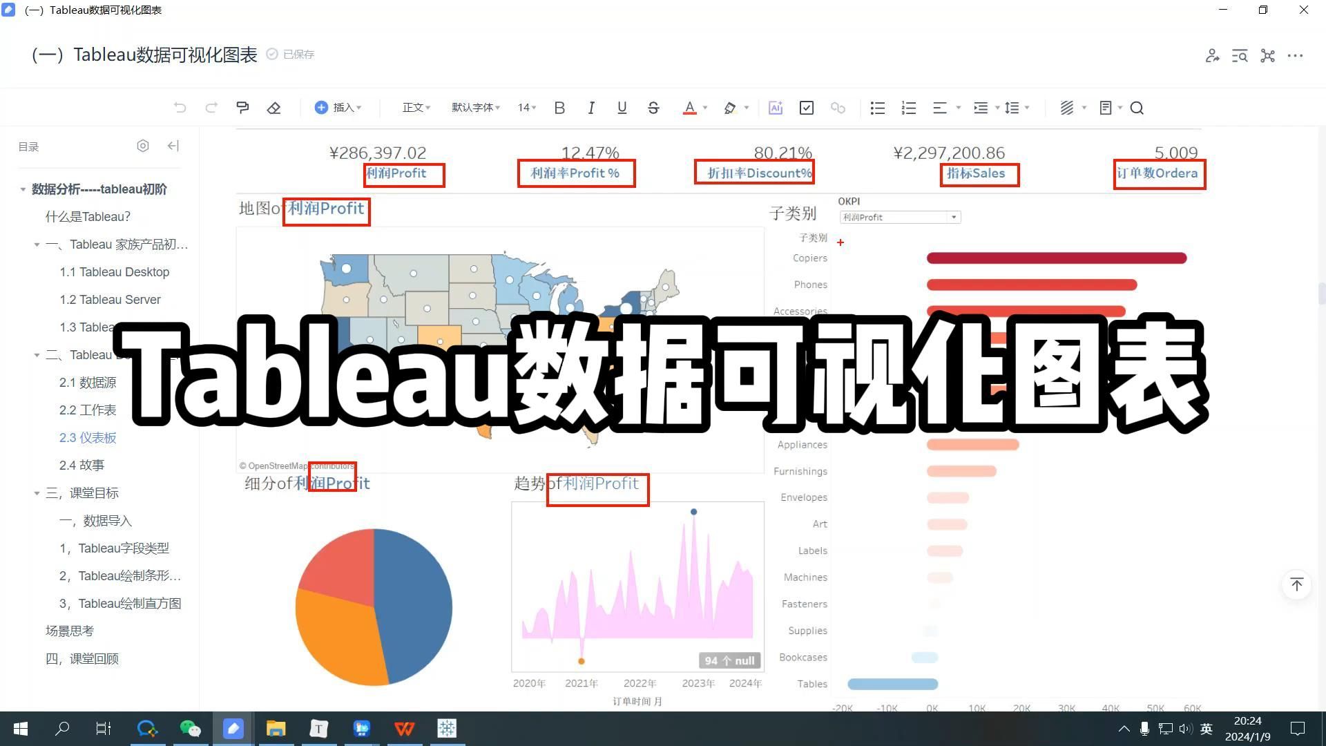 數據分析-tableau數據可視化圖表