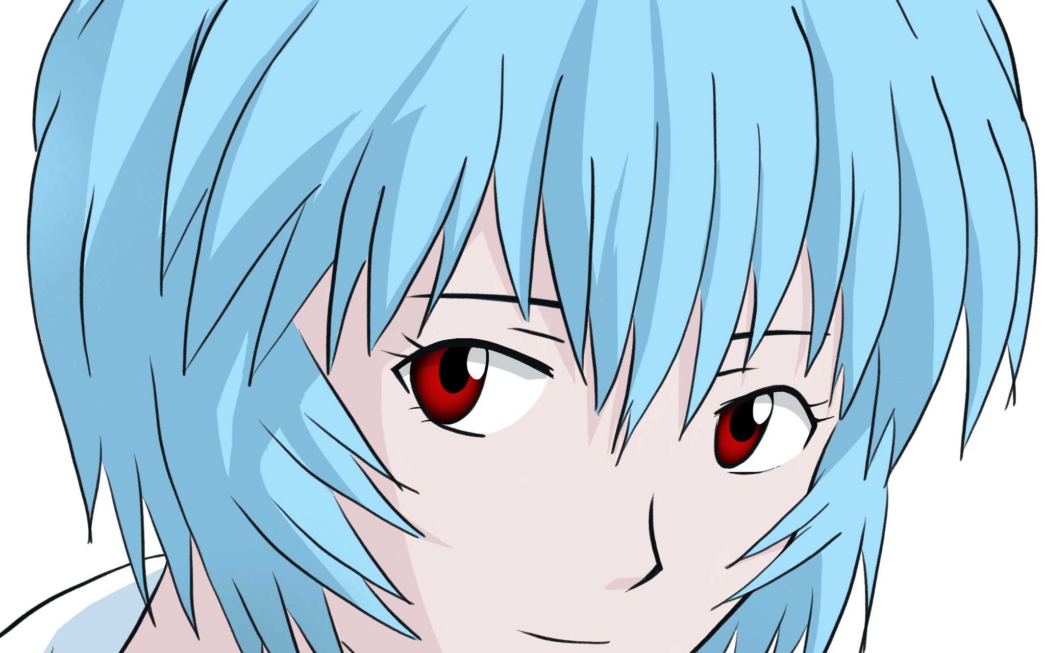 【ipad 绘画】绫波丽 | 2分钟缩时录屏 | procreate入门 | 描摹