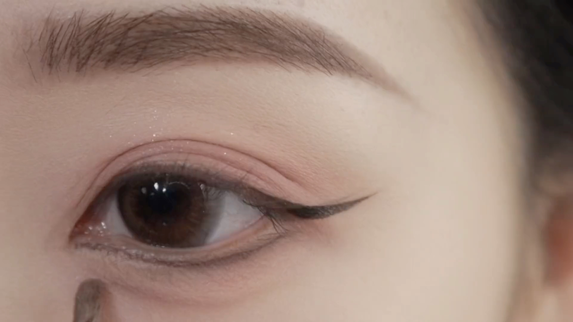 手残党画眼线 #下睫毛画法 #眼妆