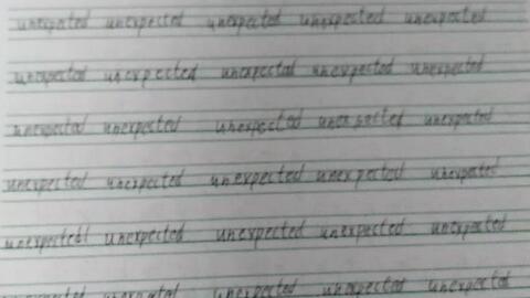 Up主被罚抄英语单词 哔哩哔哩