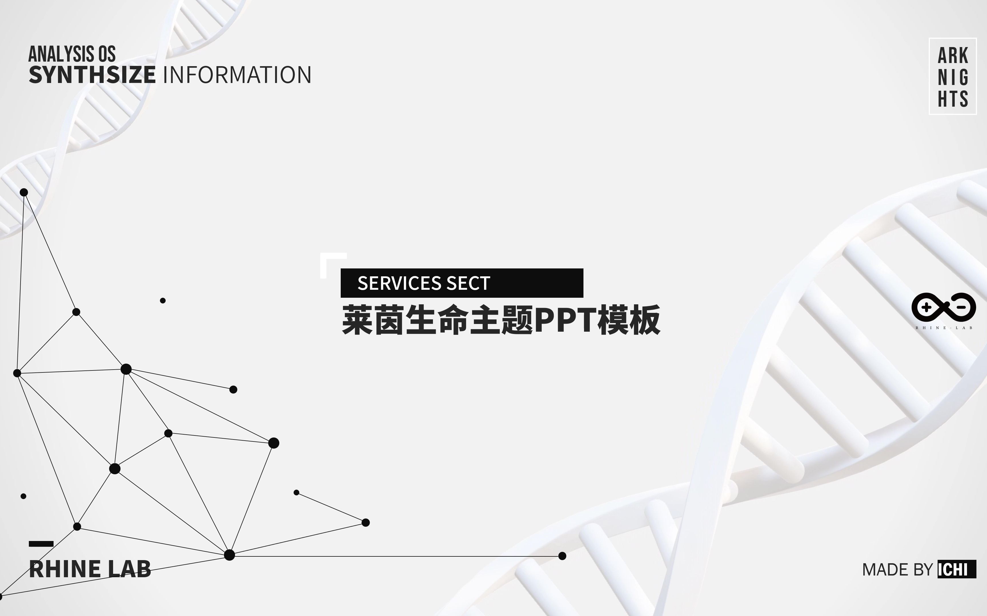 [明日方舟]自制莱茵生命主题PPT模板,评论区自取哔哩哔哩bilibili