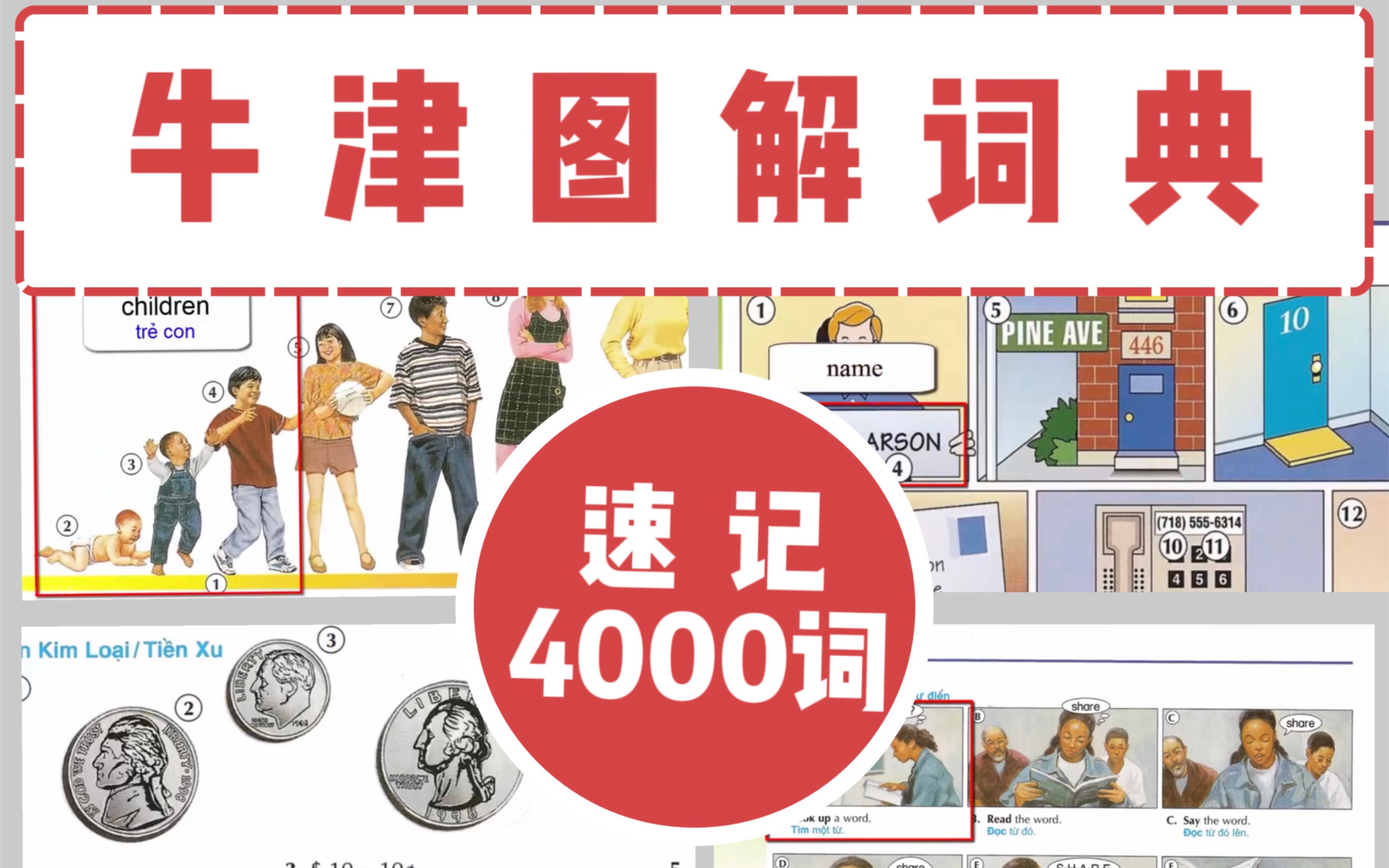 【油管最好的单词课】牛津图解单词速记 |轻松记4000词汇!