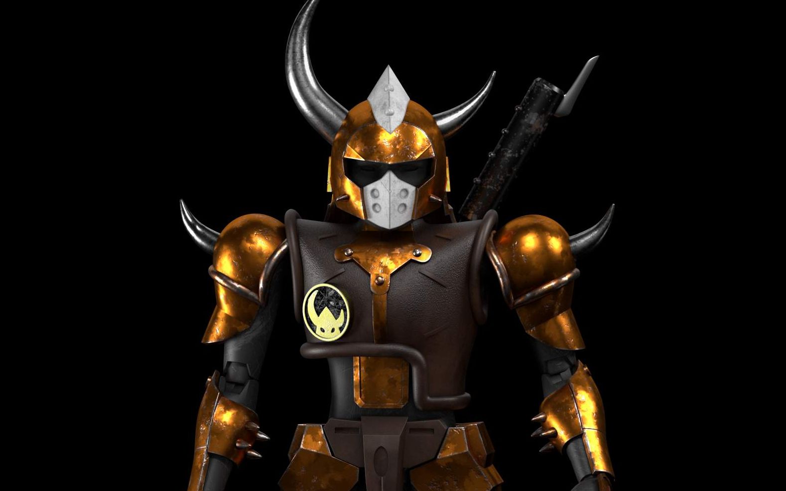 学员作品展示-魔神坛斗士 机甲 盔甲 陀神 秀丽黄 义 橘色铠甲