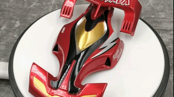 田宫四驱车四驱兄弟 神剑号 意大利卡罗 电镀红还原喷涂静态展示