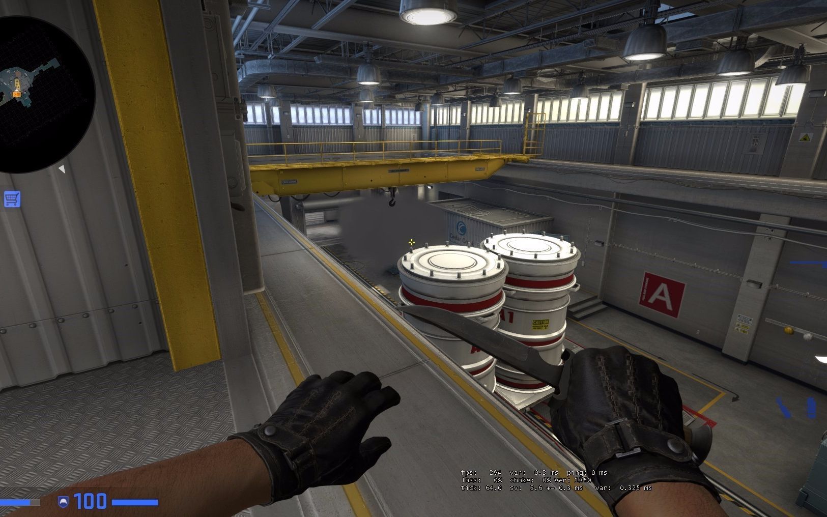 csgo【nuke】【爆弹】管道防警三楼 近点烟