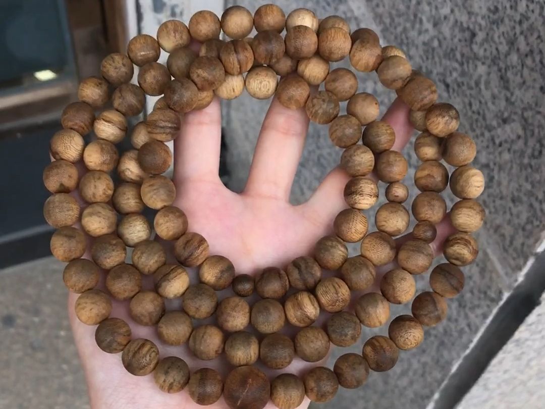 天然野生精品高端沉水菩萨棋奇楠沉香手串佛珠108颗 1.