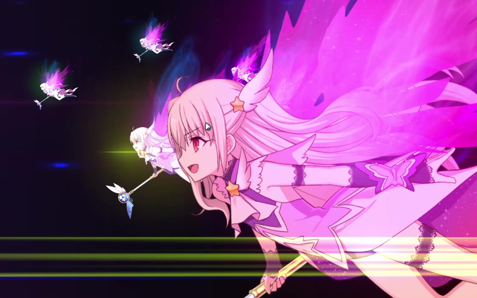 【fgo日服】泳装伊莉雅宝具展示 绿卡光炮