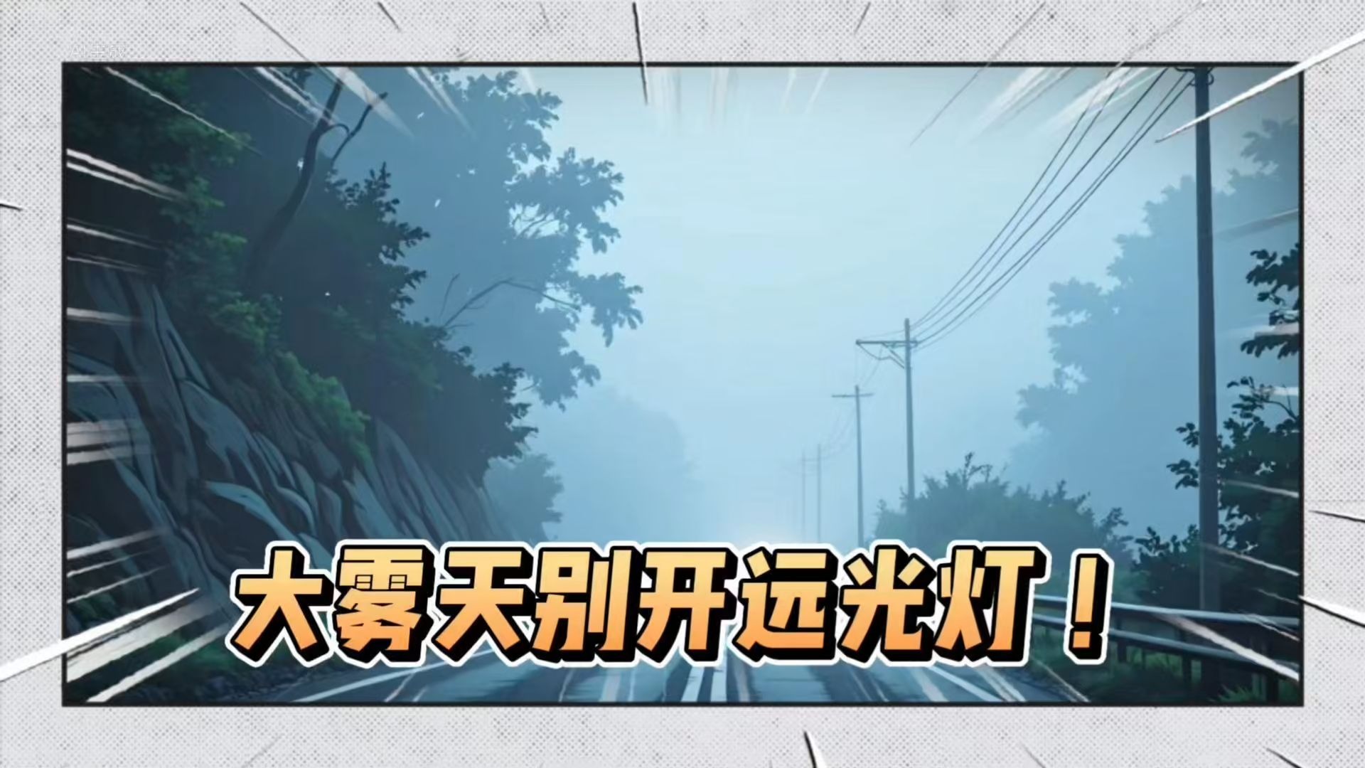 大雾天别开远光灯！安全驾驶“冲破”浓雾围堵