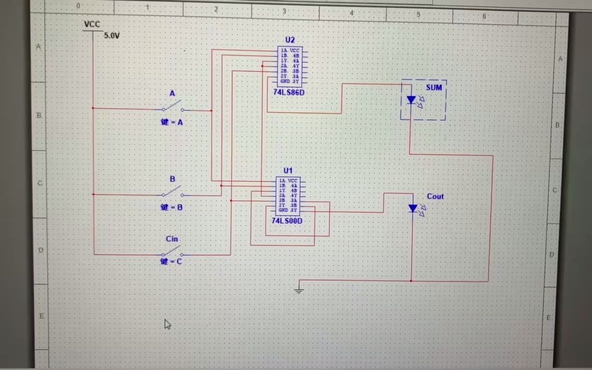 74ls00全加器电路图图片