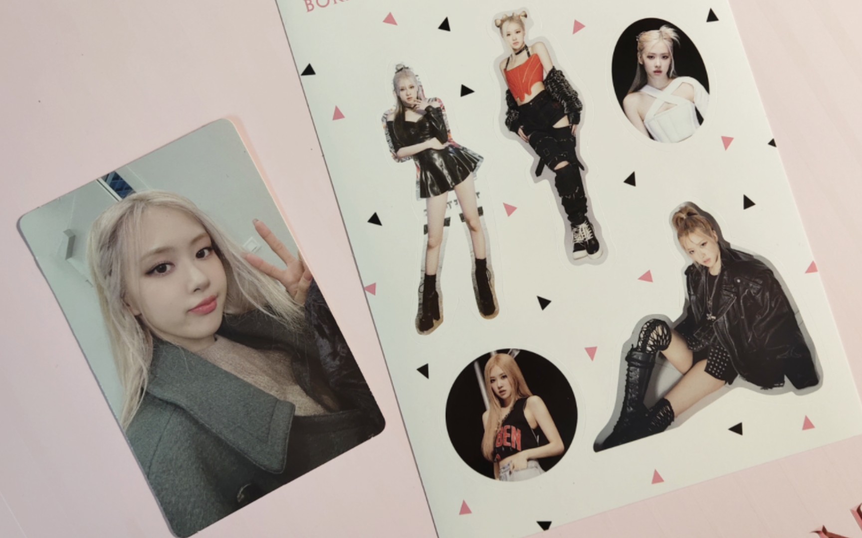 blackpink正规二粉胶开箱