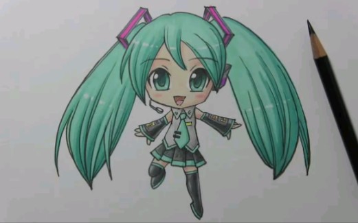 【mark crilley】教你画Q版 MIKU 初音未来哔哩哔哩bilibili