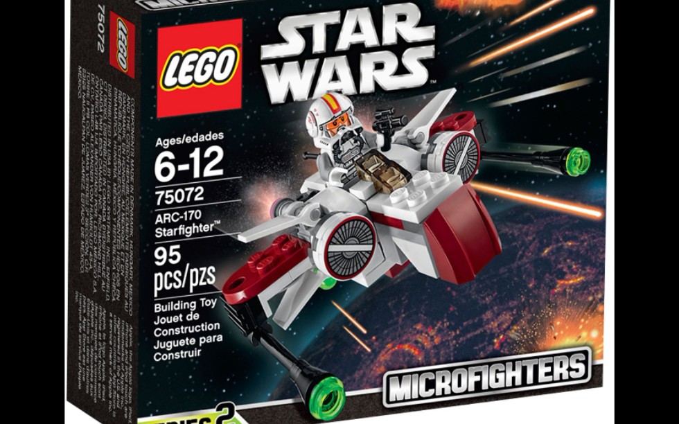 乐高 星球大战 75072 arc—170星际战斗机 速组评测
