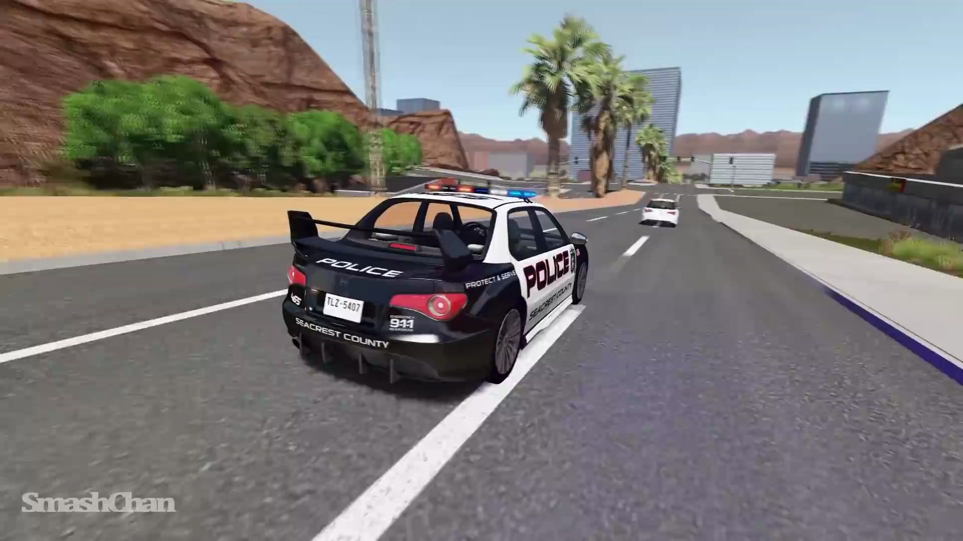 警车追逐#39 - beamng drive - smashchan