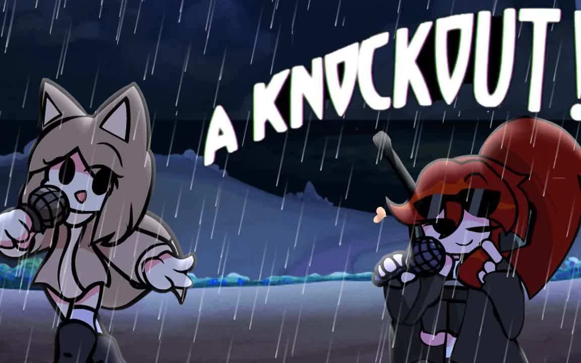 [图]Battle in The Rain - Knockout, But it's Tactie Vs. Cathie! (FNF Knockout But Tac