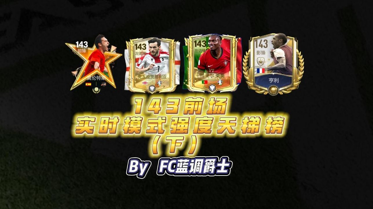 【FC足球世界】143前场实时模式强度天梯榜(下)FIFA足球世界