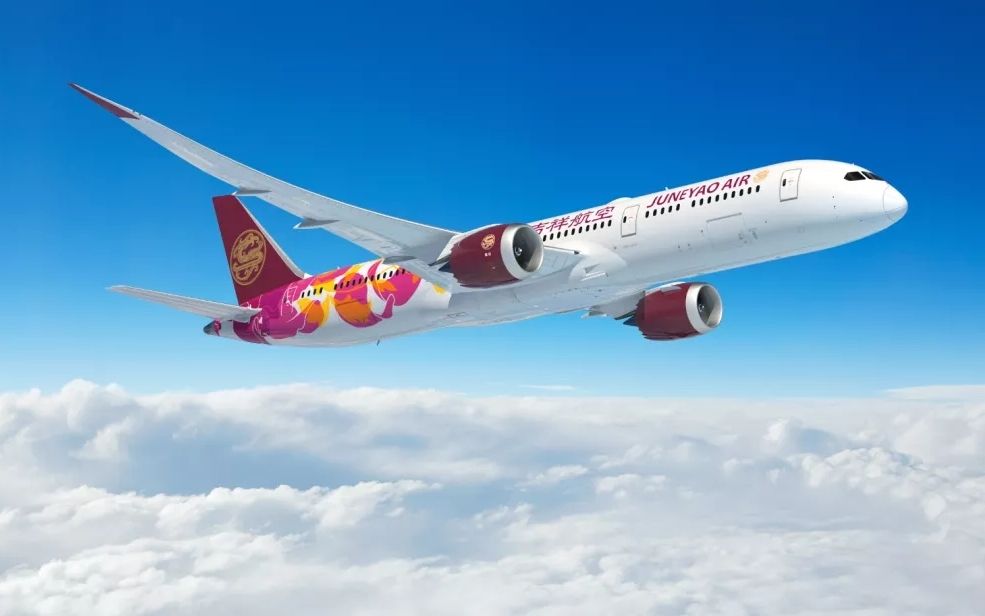 吉祥航空 波音787-9 梦旅生花号 北京大兴国际机场11l跑道起飞