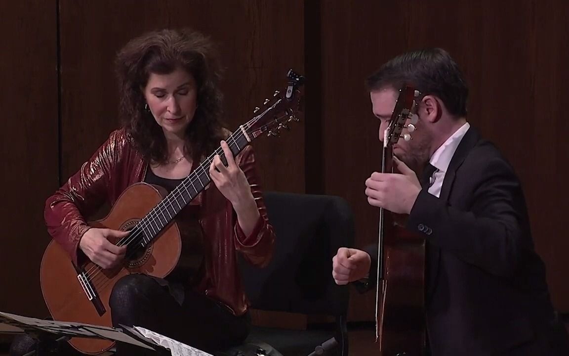 [图]Sharon Isbin & Colin Davin perform Rodrigo Aranjuez ma pensee for two guitars